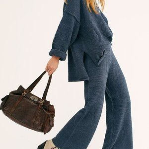Free People Hailee Sweater Set in Navy Heather, Medium